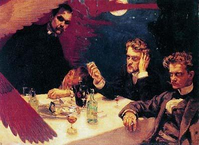 Akseli Gallen-Kallela painting Symposium made in 1894 oil painting image